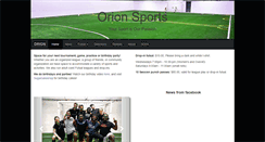 Desktop Screenshot of orionsports.ca