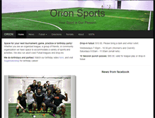 Tablet Screenshot of orionsports.ca